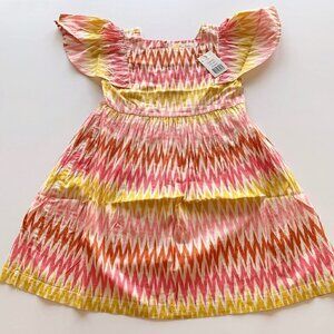 Mini Boden Girl Printed Woven Dress 6-7 Years